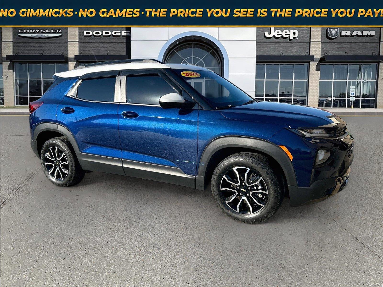 Blue Glow Metallic 2022 Chevrolet Trailblazer SUV / Crossover Front-Wheel Drive Continuously Variable Transmission