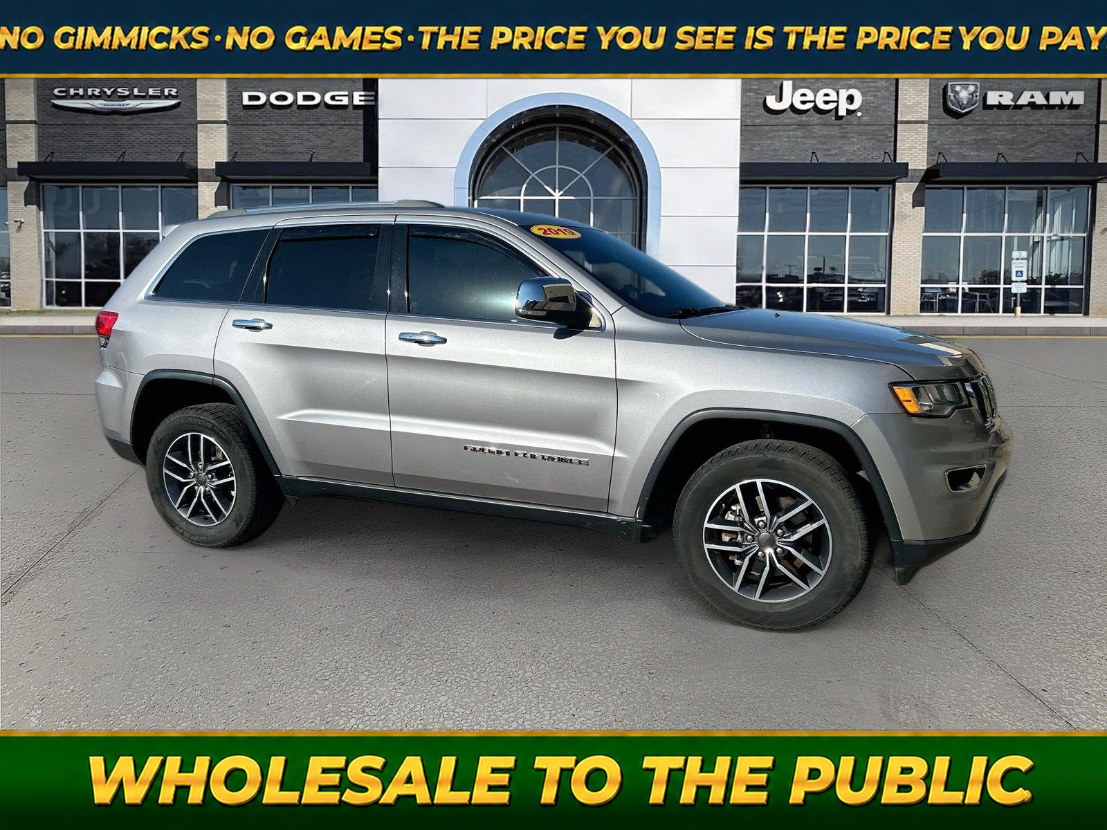 Billet Silver Metallic Clearcoat 2019 Jeep Grand Cherokee SUV / Crossover Four-Wheel Drive 8-Speed Automatic