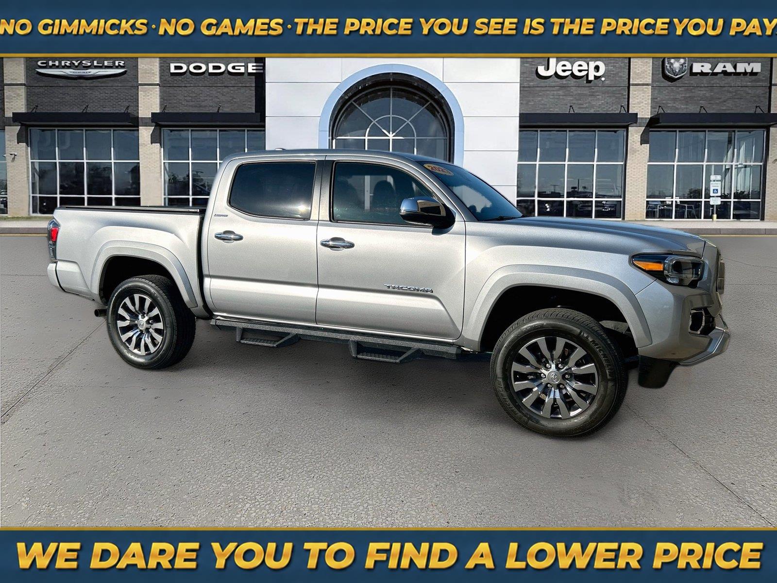 Celestial Silver Metallic 2023 Toyota Tacoma Pickup Truck Four-Wheel Drive 6-Speed Automatic