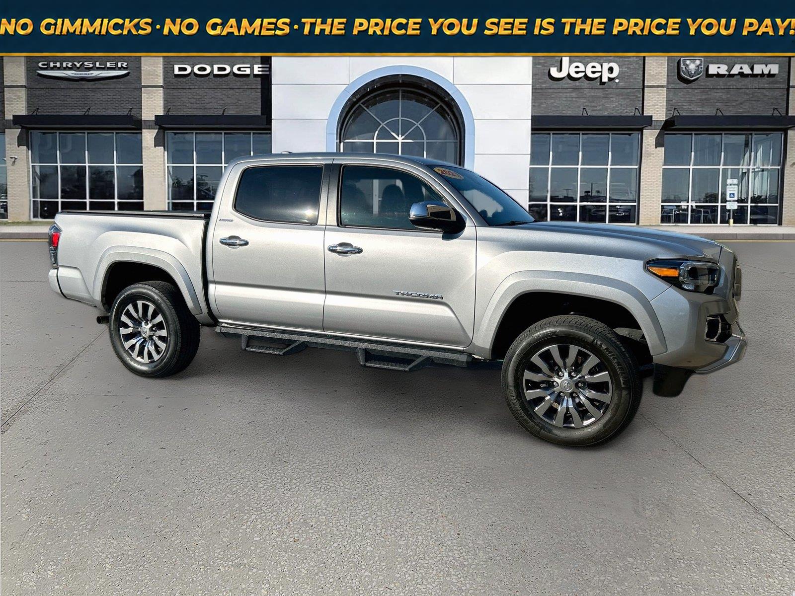 Celestial Silver Metallic 2023 Toyota Tacoma Pickup Truck Four-Wheel Drive 6-Speed Automatic