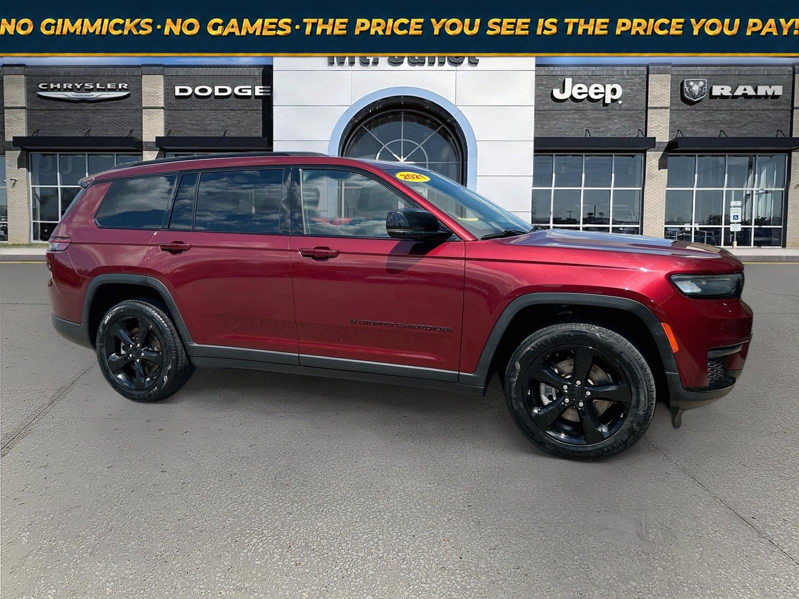 Velvet Red Pearlcoat 2021 Jeep Grand Cherokee L SUV / Crossover Four-Wheel Drive 8-Speed Automatic