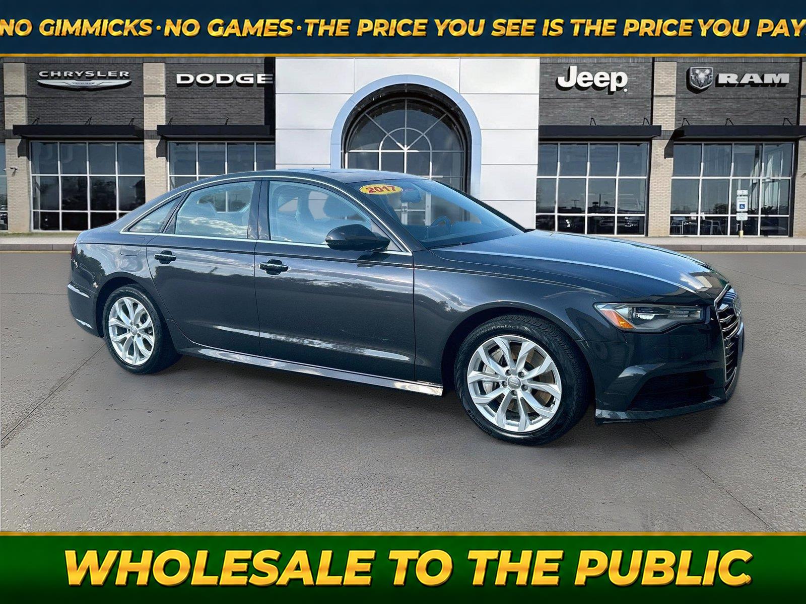 Oolong Gray Metallic 2017 Audi A6 Sedan All-Wheel Drive Automatic