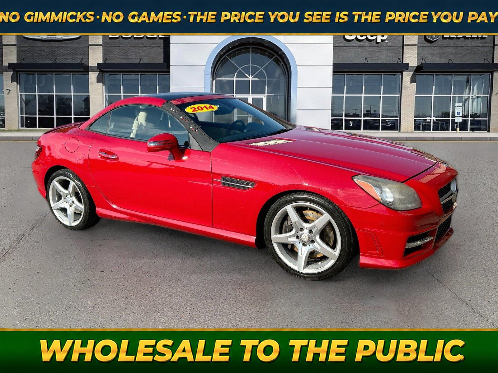 Cardinal Red Metallic 2014 Mercedes-Benz SLK Convertible Rear-Wheel Drive 6-Speed Manual