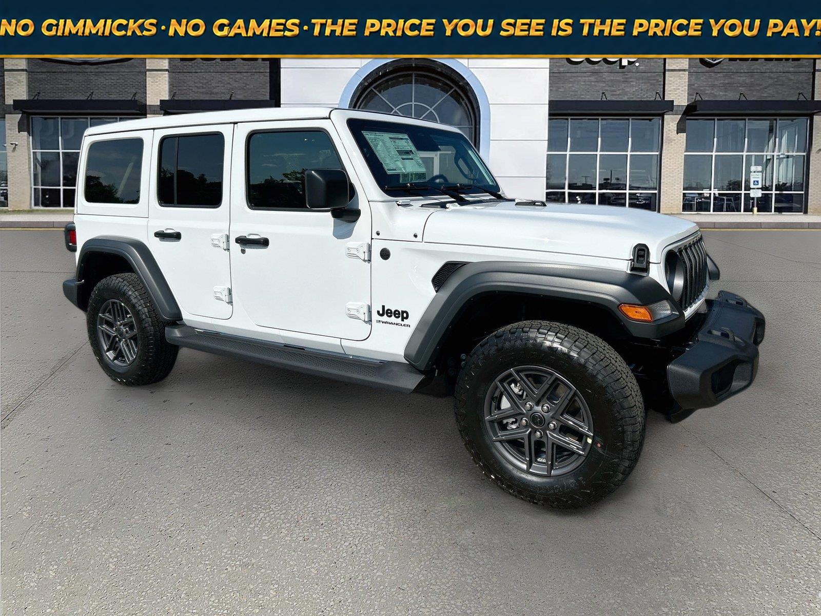 Bright White Clearcoat 2027 Jeep Wrangler SUV / Crossover Four-Wheel Drive 8-Speed Automatic