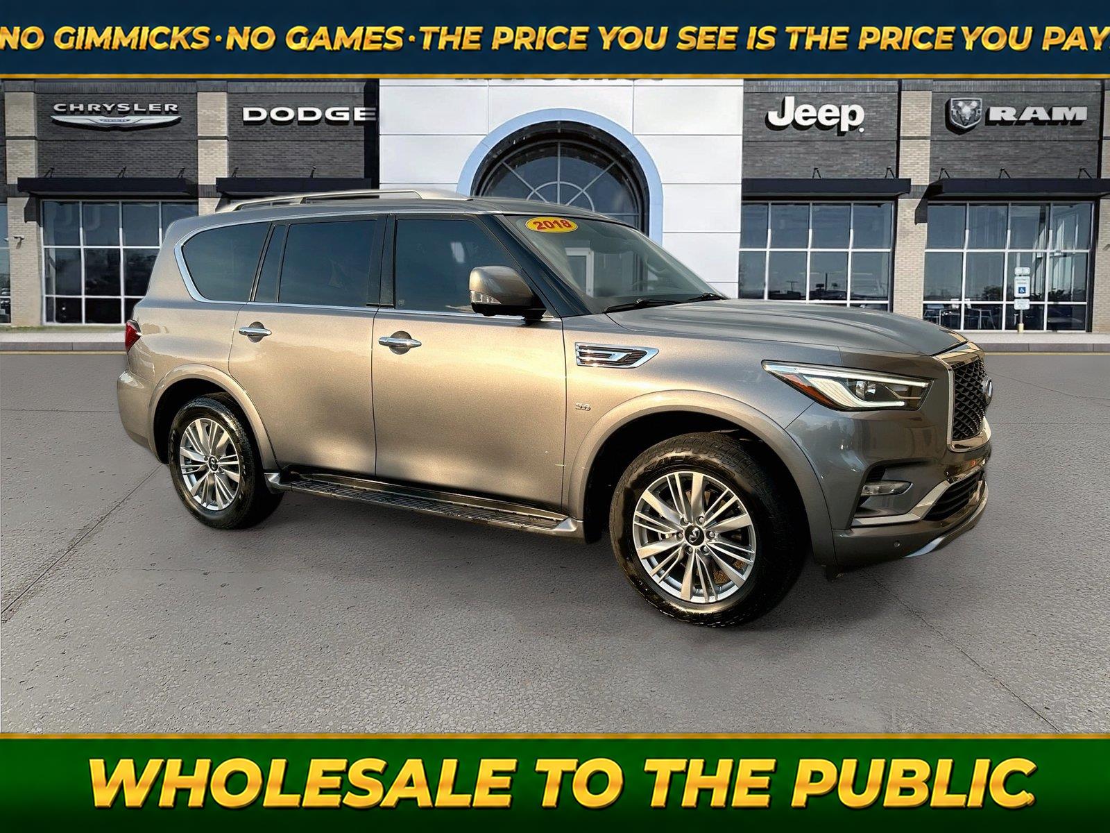 Gray (Graphite Shadow) 2018 INFINITI QX80 SUV / Crossover All-Wheel Drive Automatic