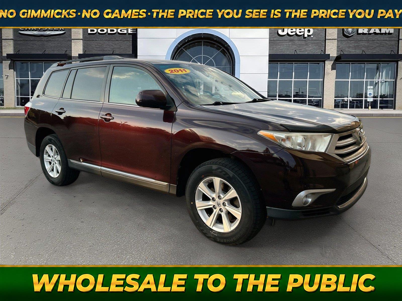 Red (Sizzling Crimson Mica) 2011 Toyota Highlander SUV / Crossover Front-Wheel Drive Automatic