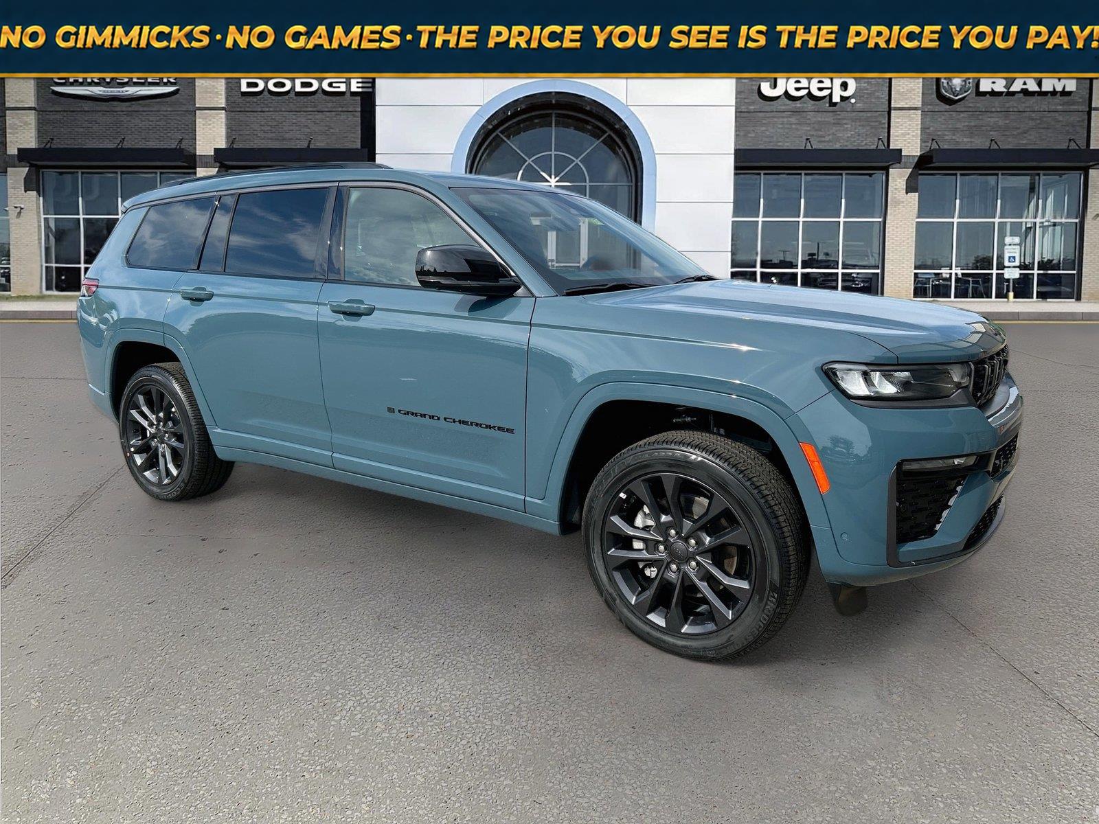 Gray (Steel Blue) 2026 Jeep Grand Cherokee L SUV / Crossover Four-Wheel Drive 8-Speed Automatic