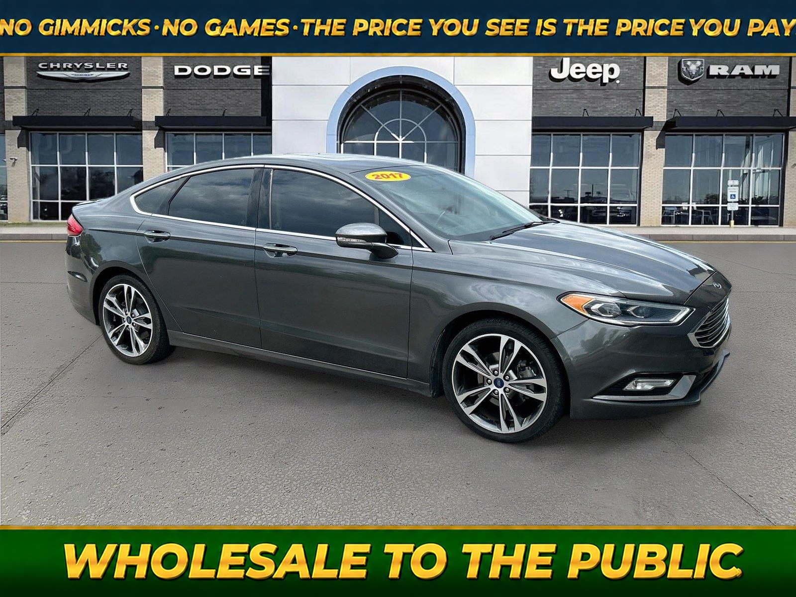 Gray (Magnetic) 2017 Ford Fusion Sedan Front-Wheel Drive 6-Speed Automatic