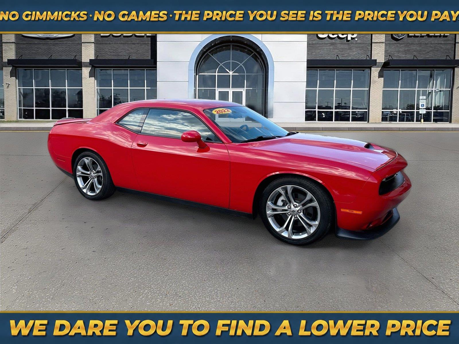 Torred Clearcoat 2022 Dodge Challenger Coupe Rear-Wheel Drive 8-Speed Automatic