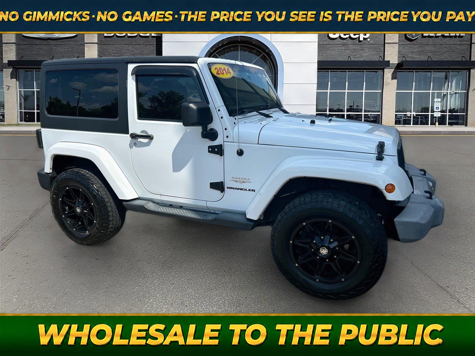 Bright White Clearcoat 2014 Jeep Wrangler SUV / Crossover Four-Wheel Drive 5-Speed Automatic