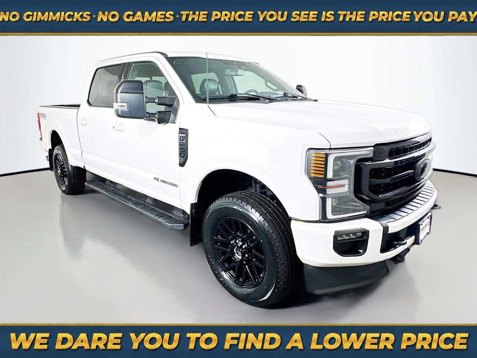 Star White Metallic Tri-Coat 2022 Ford F-250 Super Duty Pickup Truck Four-Wheel Drive Automatic