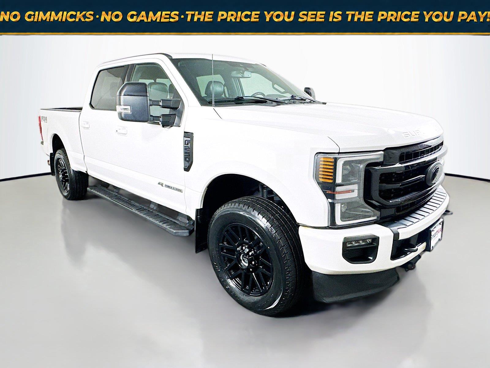 Star White Metallic Tri-Coat 2022 Ford F-250 Super Duty Pickup Truck Four-Wheel Drive Automatic