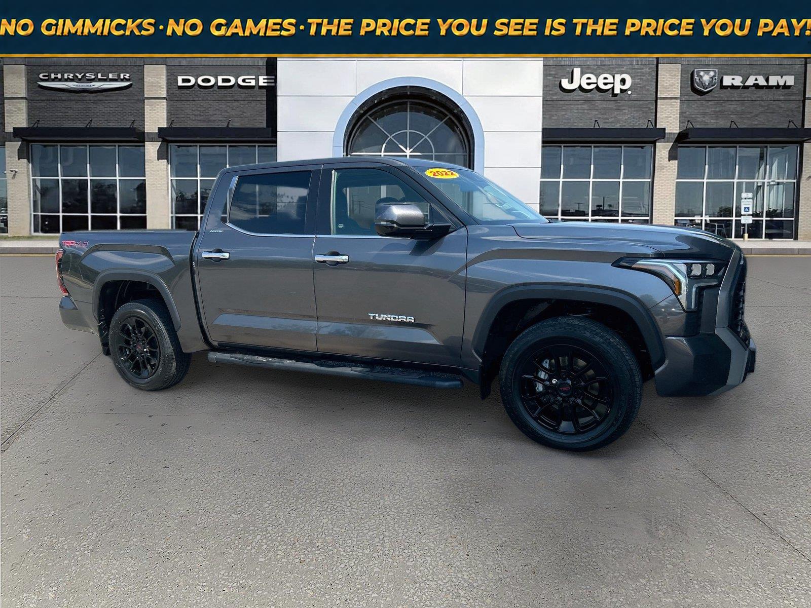 Magnetic Gray Metallic 2022 Toyota Tundra Pickup Truck Four-Wheel Drive Automatic