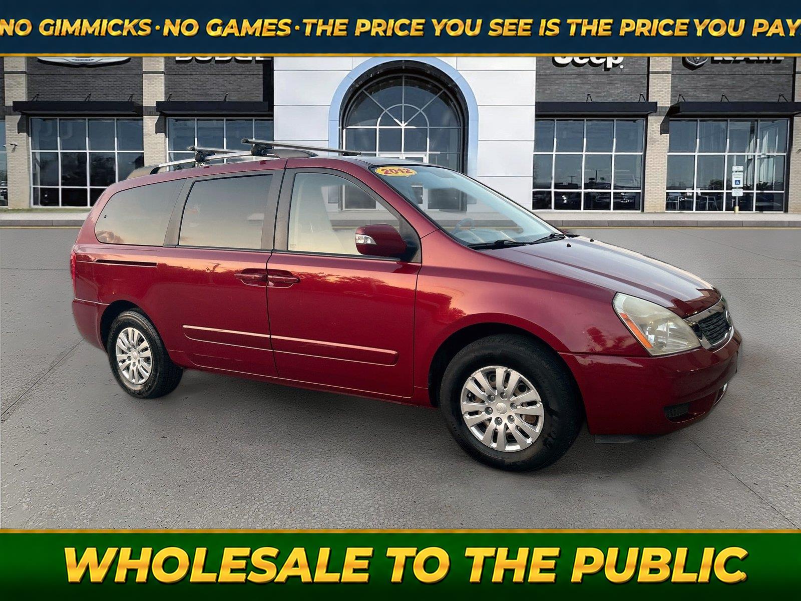 Claret Red 2012 Kia Sedona Minivan Front-Wheel Drive Automatic