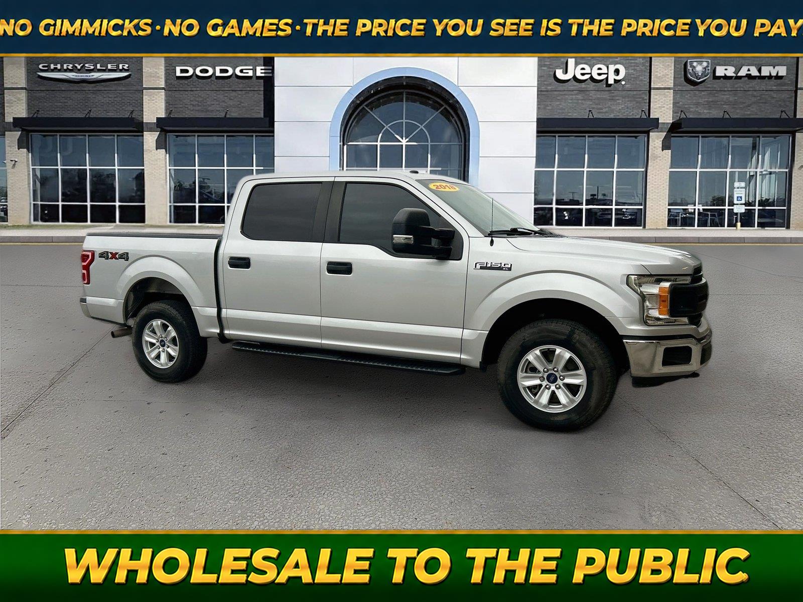 Ingot Silver 2018 Ford F-150 Pickup Truck Four-Wheel Drive Automatic