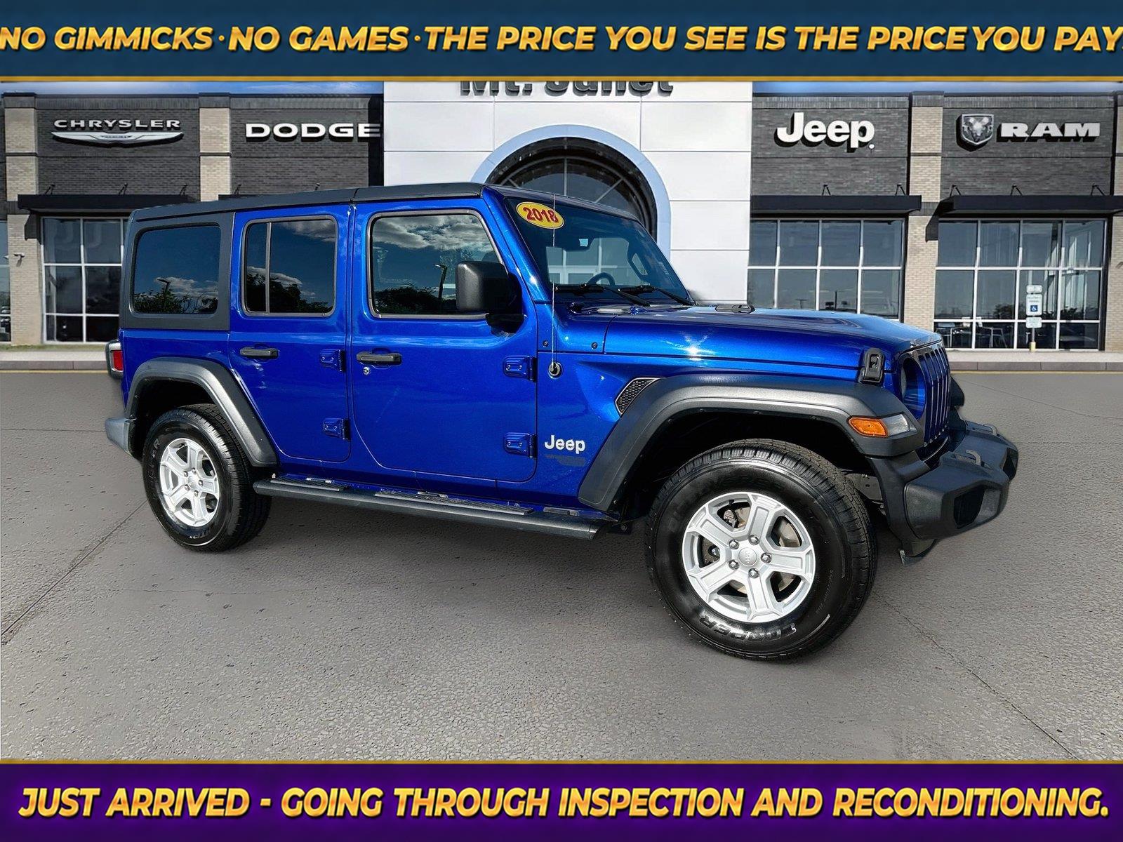 2018 Jeep Wrangler Azul (Ocean Blue Metallic Clearcoat) SUV/Crossover Todo terreno 8 velocidades Automática