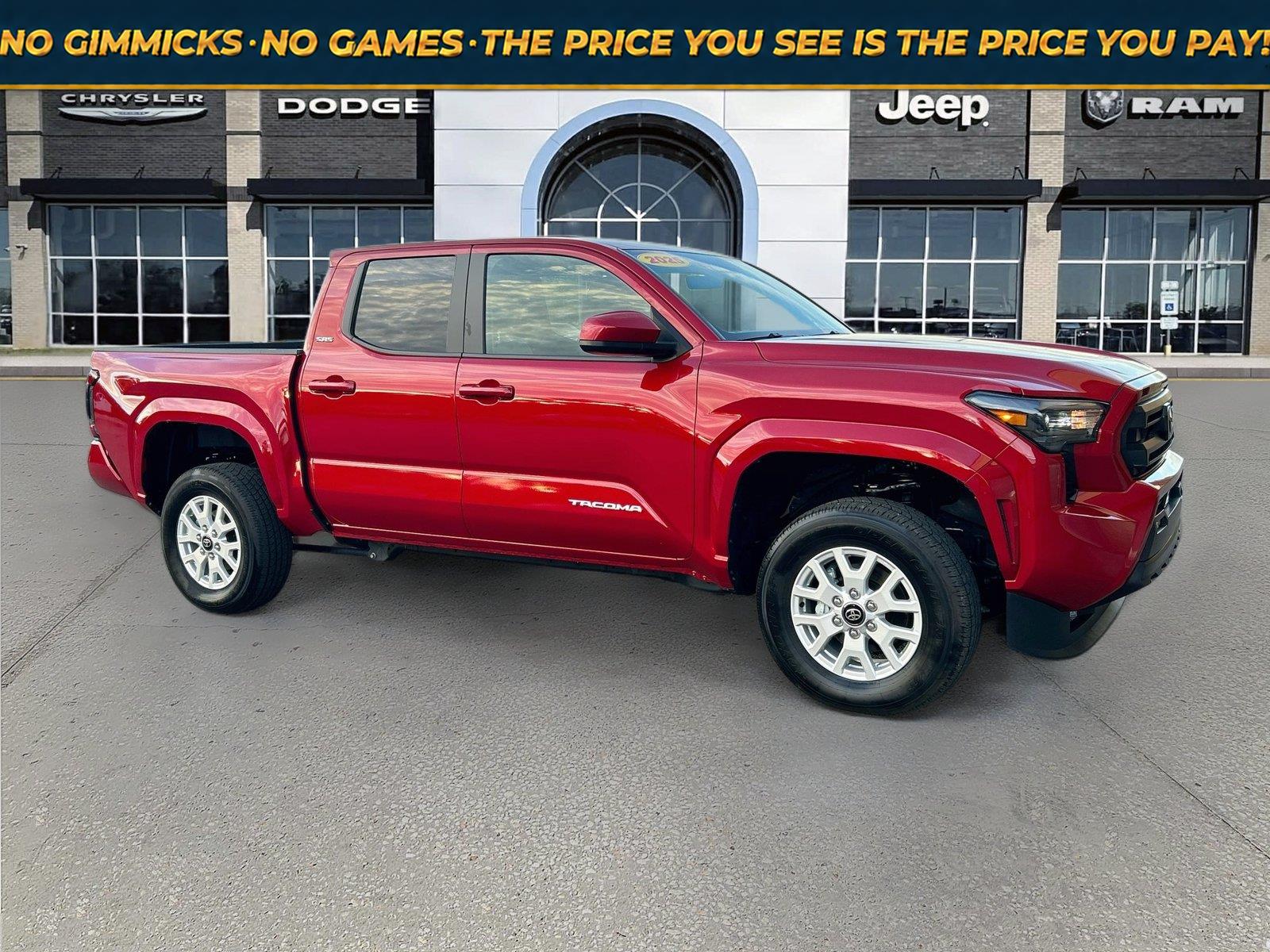 Supersonic Red 2025 Toyota Tacoma Pickup Truck Four-Wheel Drive Automatic
