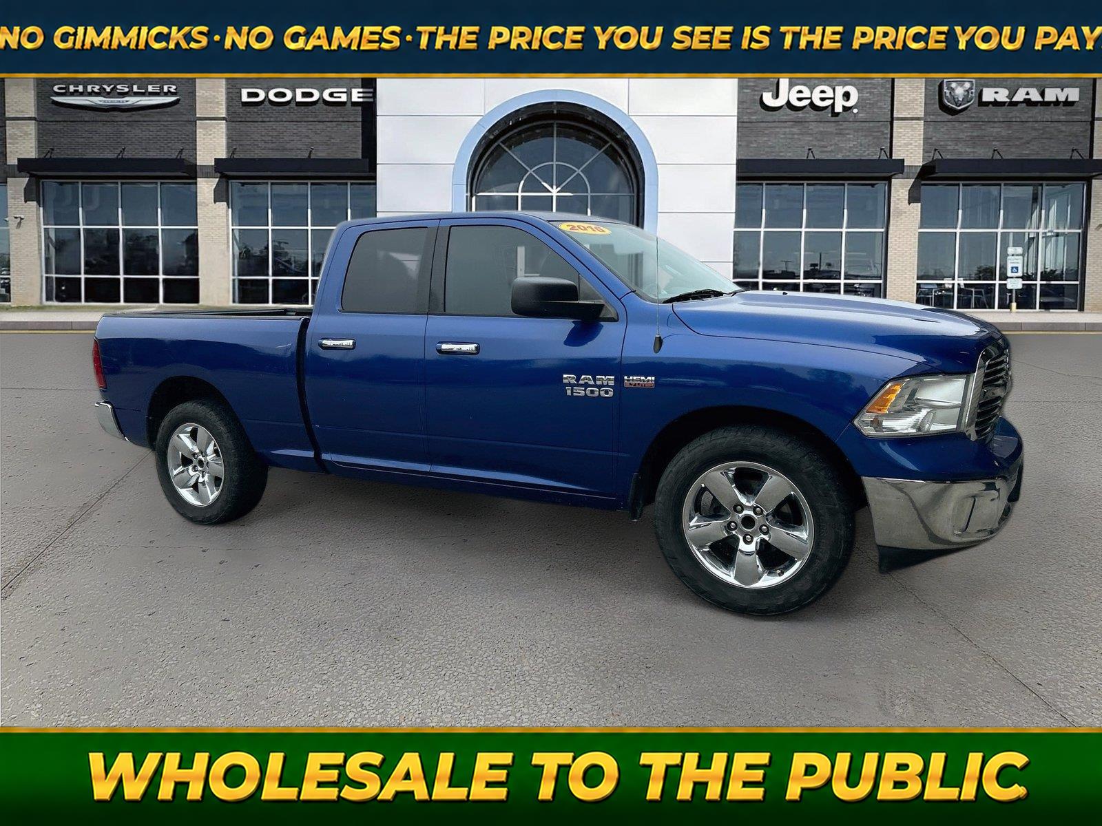 Blue Streak Pearlcoat 2016 RAM 1500 Pickup Truck 4X2 8-Speed Automatic