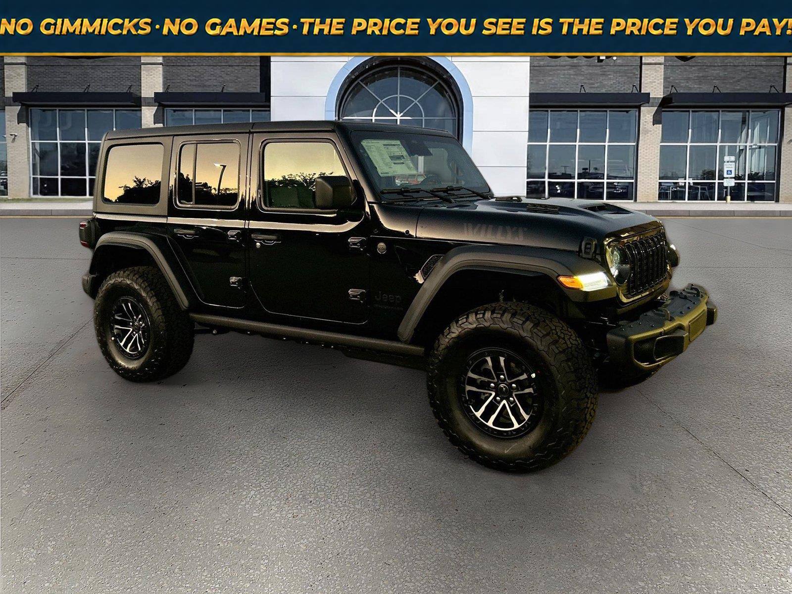 Black Clearcoat 2027 Jeep Wrangler SUV / Crossover Four-Wheel Drive 8-Speed Automatic