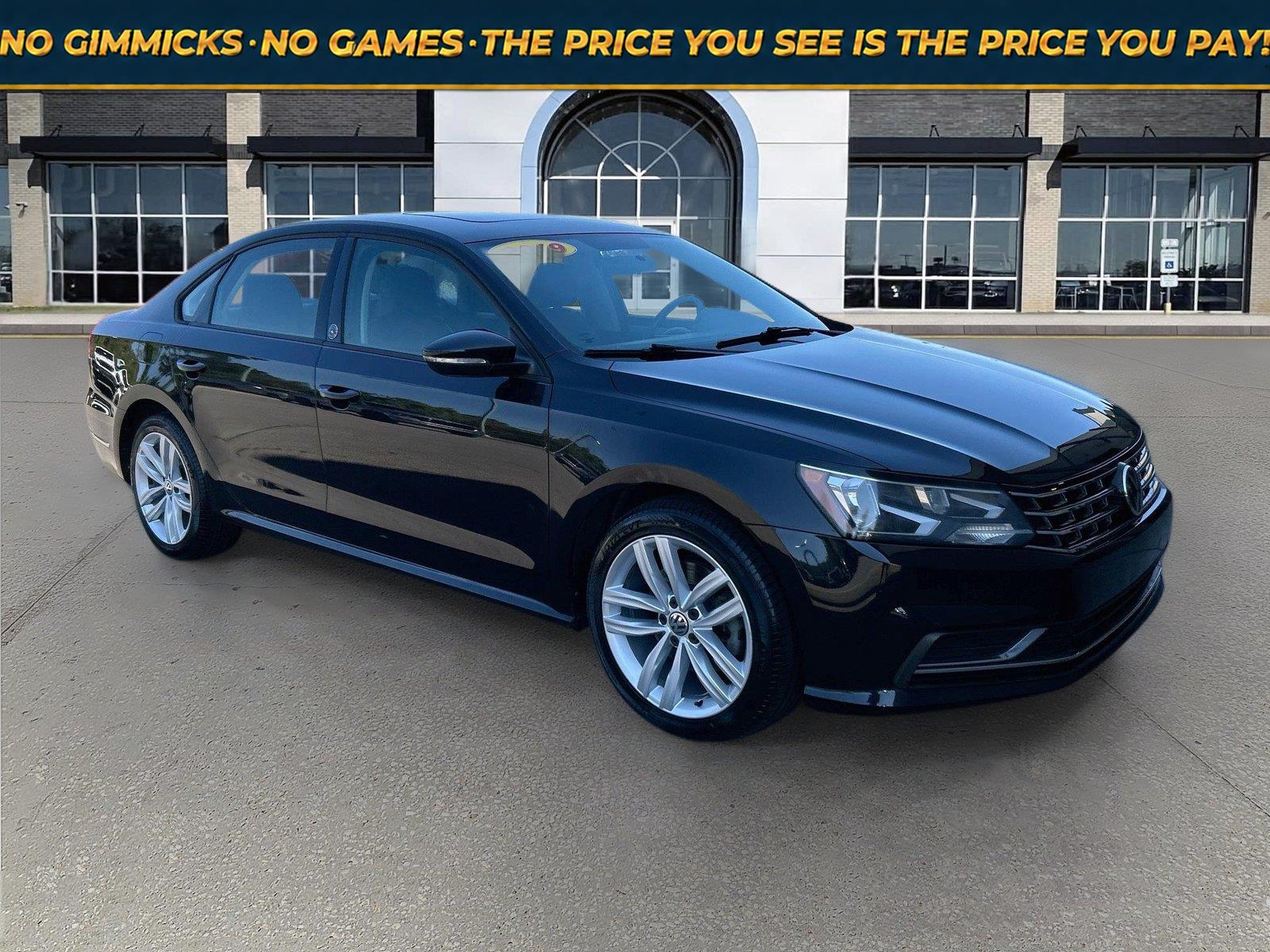 Deep Black Pearl 2019 Volkswagen Passat Sedan Front-Wheel Drive Automatic