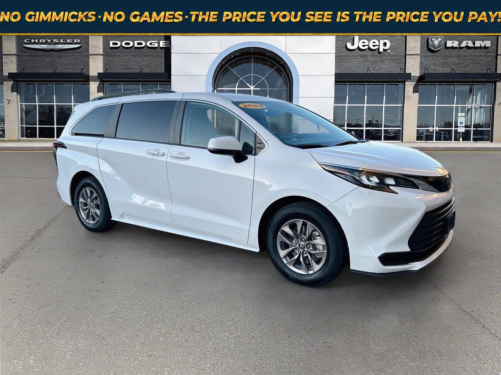 Ice Cap 2024 Toyota Sienna Minivan All-Wheel Drive Continuously Variable Transmission