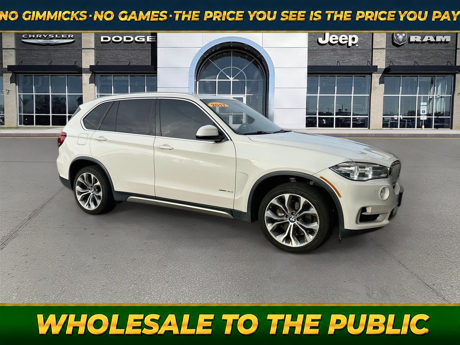 Mineral White Metallic 2017 BMW X5 SUV / Crossover All-Wheel Drive 8-Speed Automatic