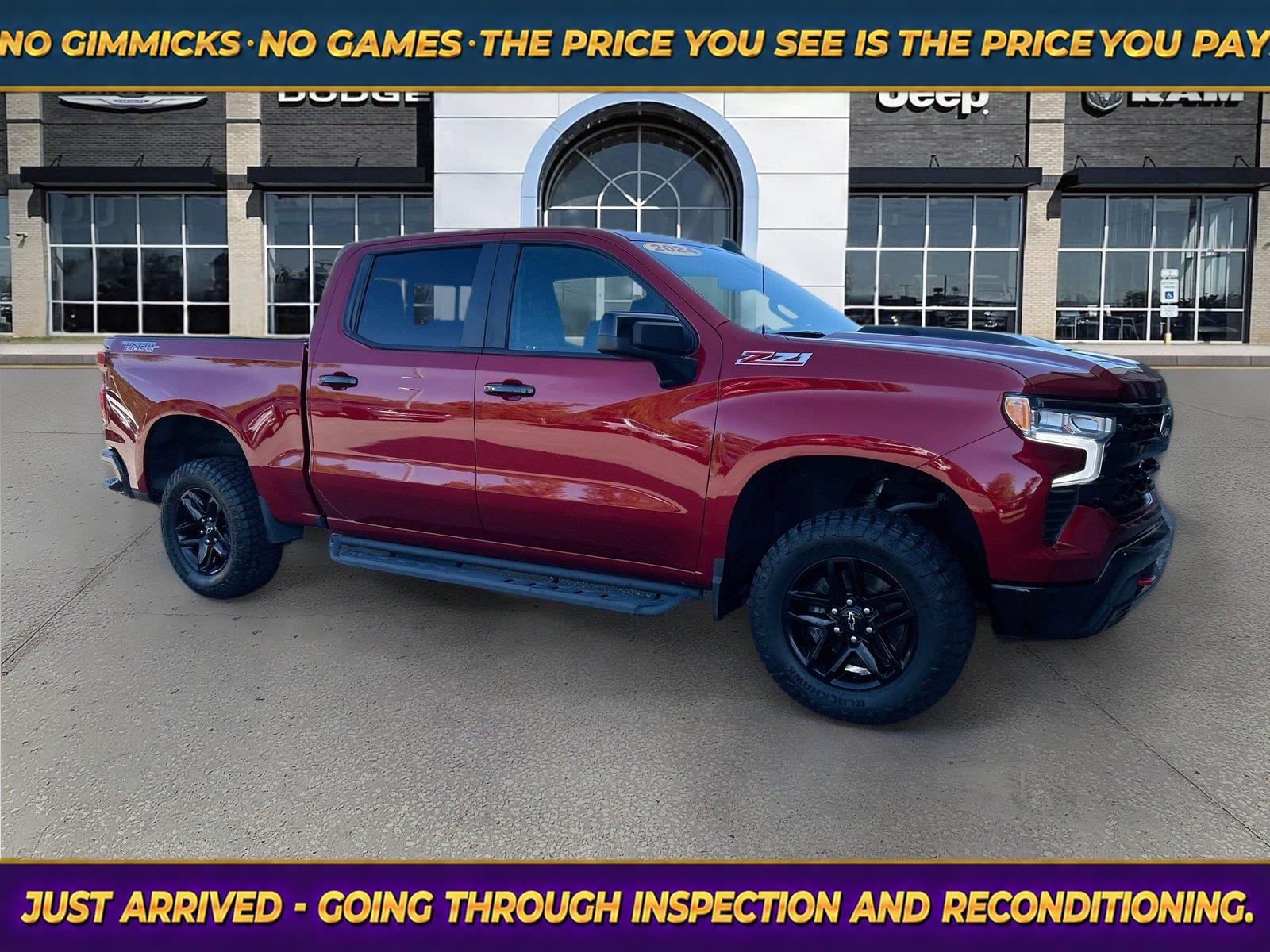 Radiant Red Tintcoat 2024 Chevrolet Silverado 1500 Pickup Truck Four-Wheel Drive Automatic