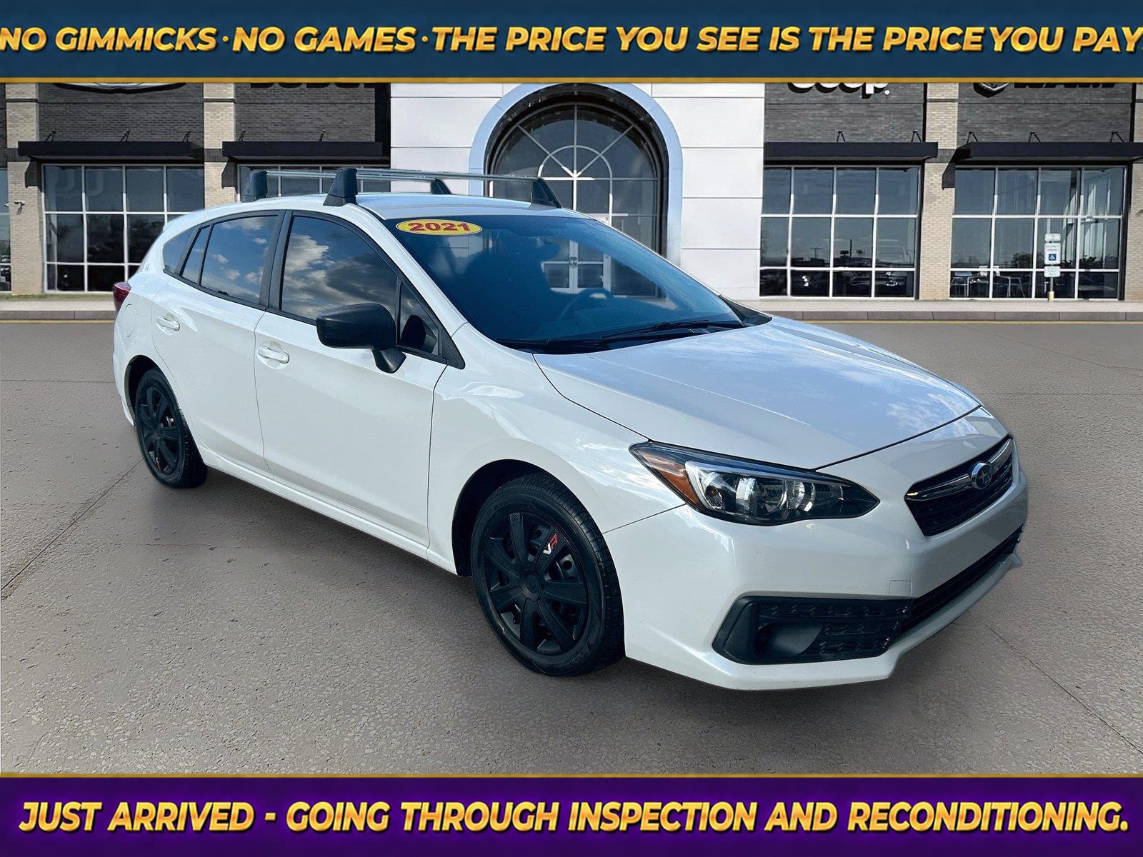 Crystal White Pearl 2021 Subaru Impreza Wagon All-Wheel Drive Continuously Variable Transmission