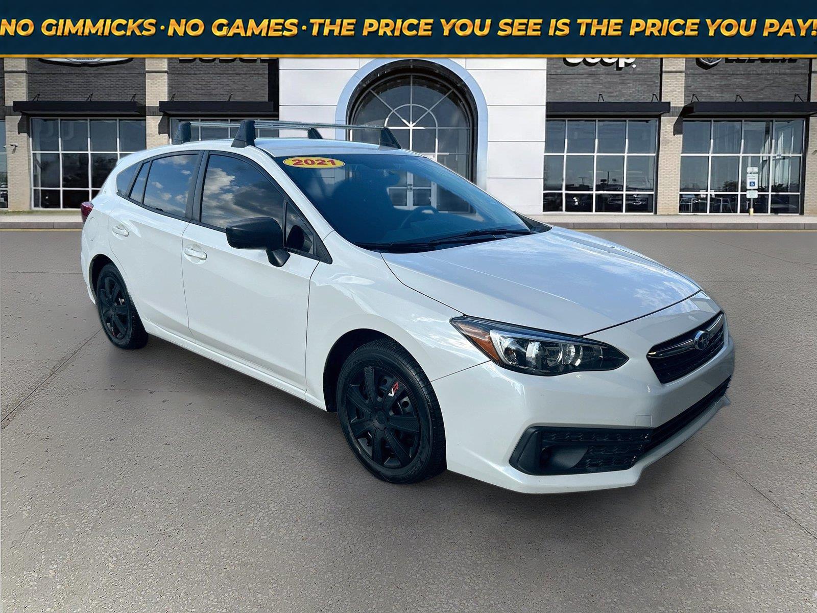 Crystal White Pearl 2021 Subaru Impreza Wagon All-Wheel Drive Continuously Variable Transmission