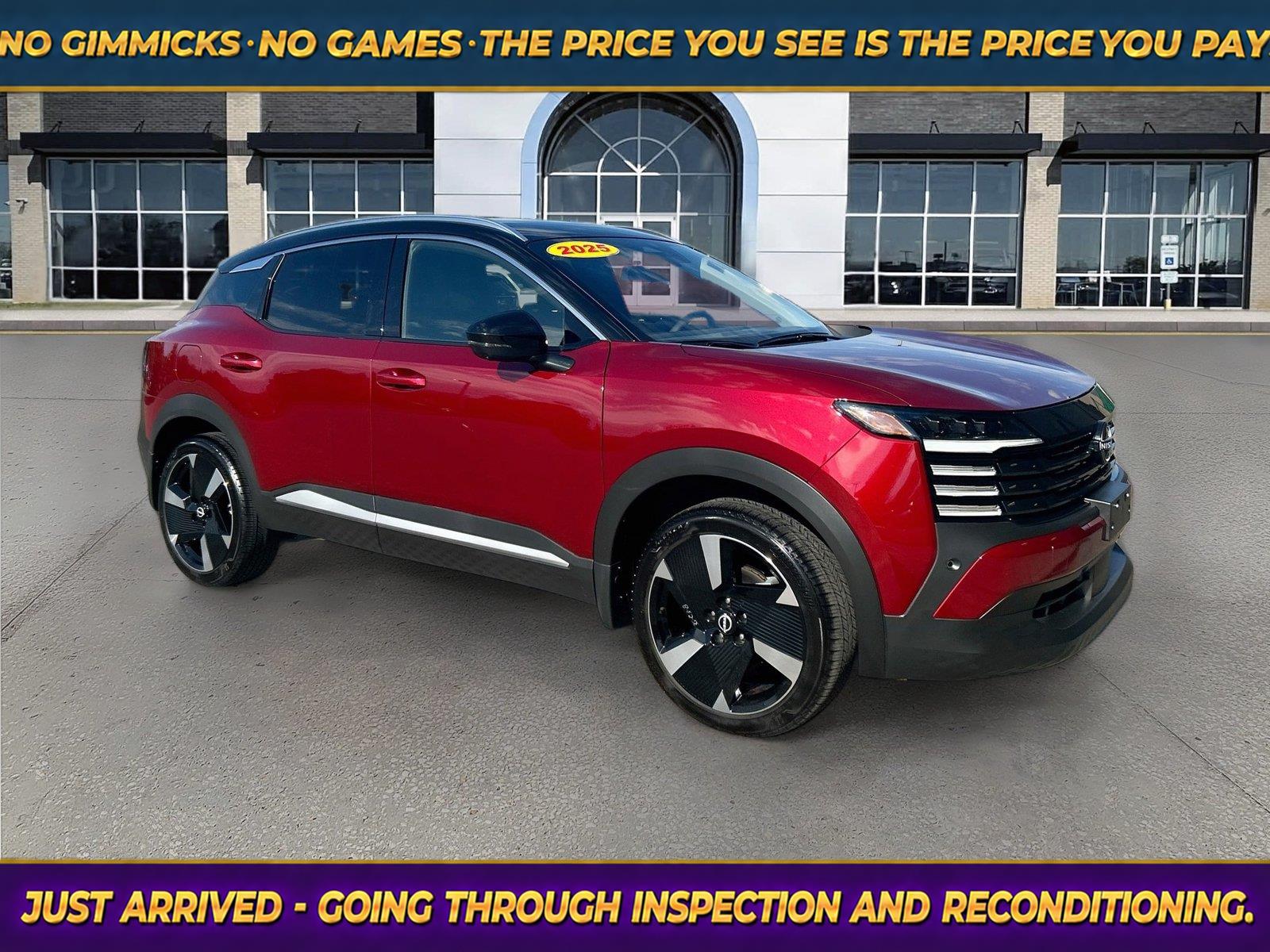 Red (Scarlet Ember Tintcoat/Super Black) 2025 Nissan Kicks SUV / Crossover All-Wheel Drive Continuously Variable Transmission
