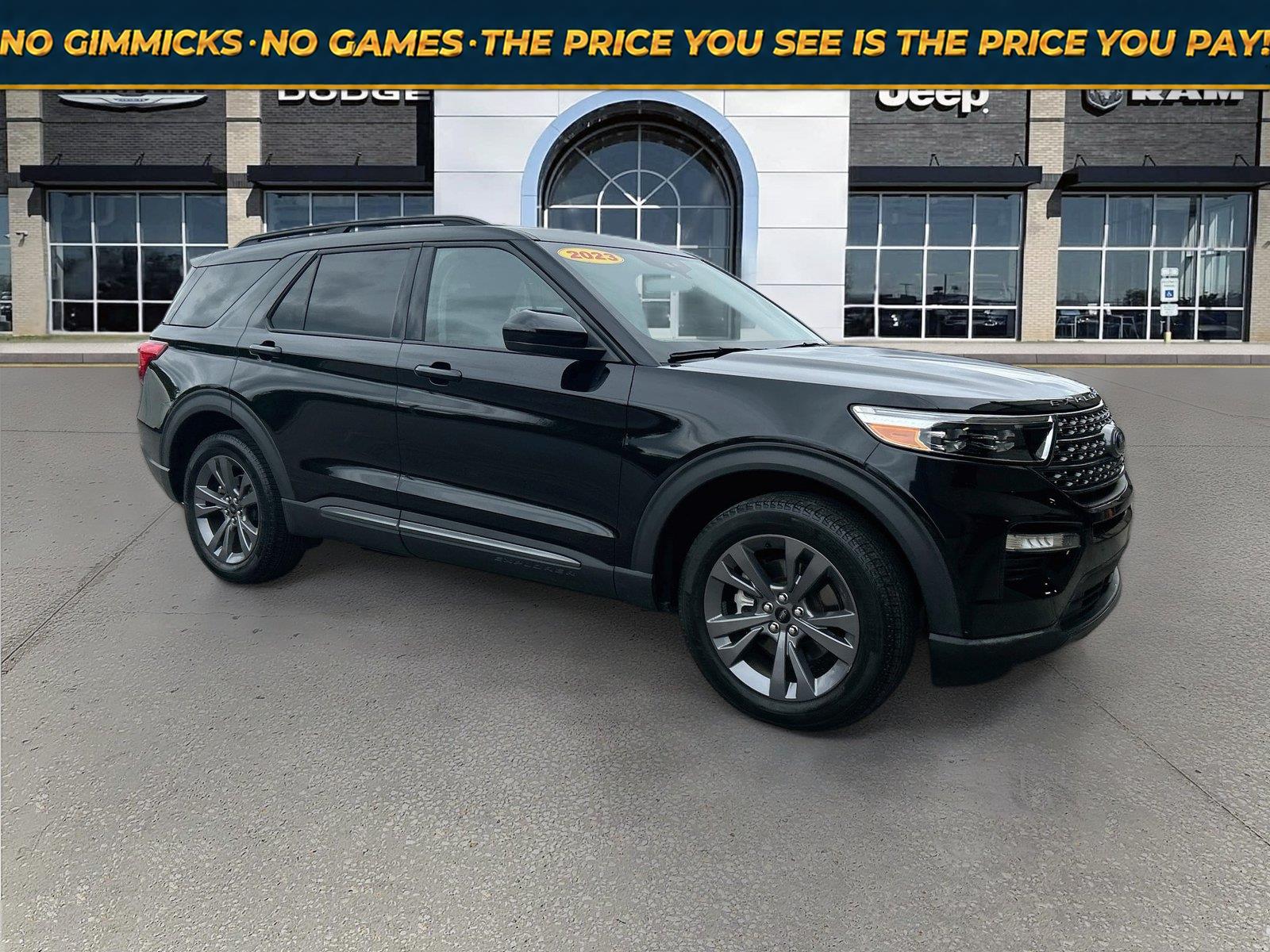 Agate Black 2023 Ford Explorer SUV / Crossover All-Wheel Drive Automatic