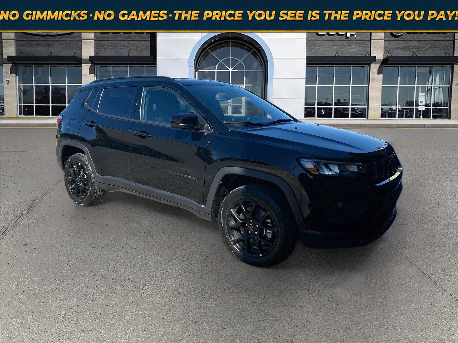 Diamond Black Crystal Pearlcoat 2027 Jeep Compass SUV / Crossover Four-Wheel Drive 8-Speed Automatic