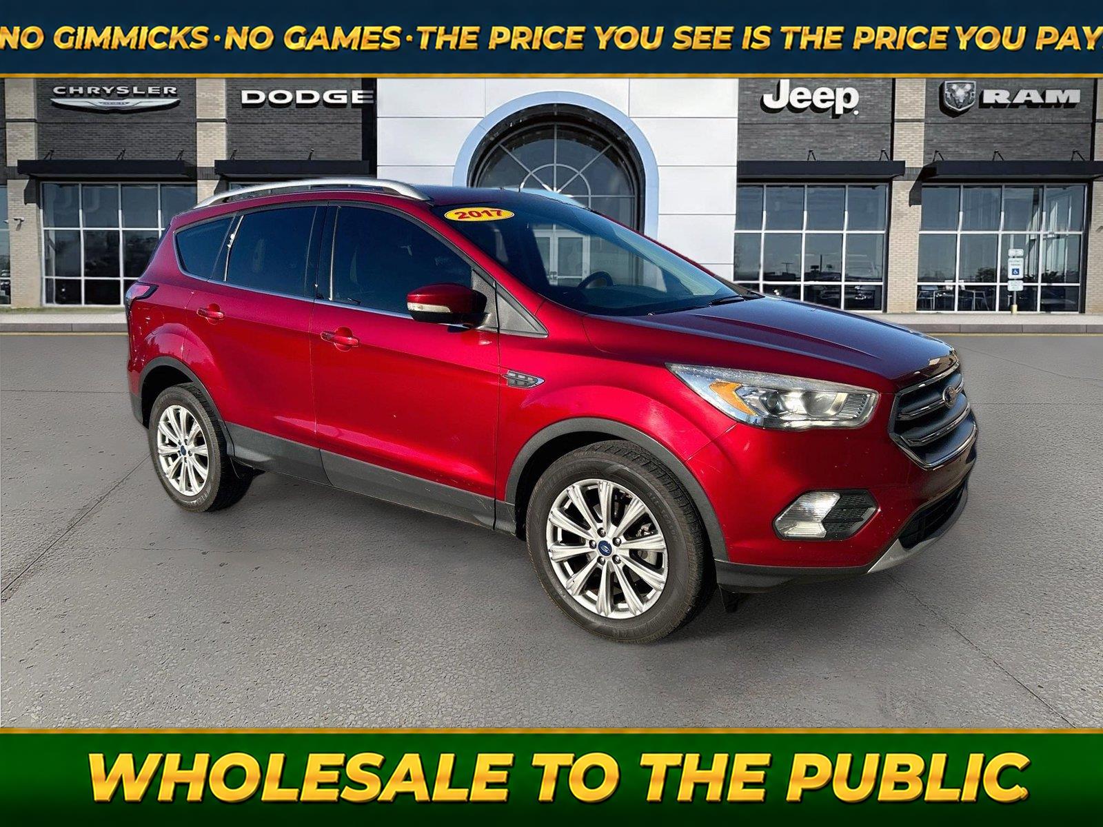 Ruby Red Metallic Tinted Clearcoat 2017 Ford Escape SUV / Crossover Front-Wheel Drive 6-Speed Automatic