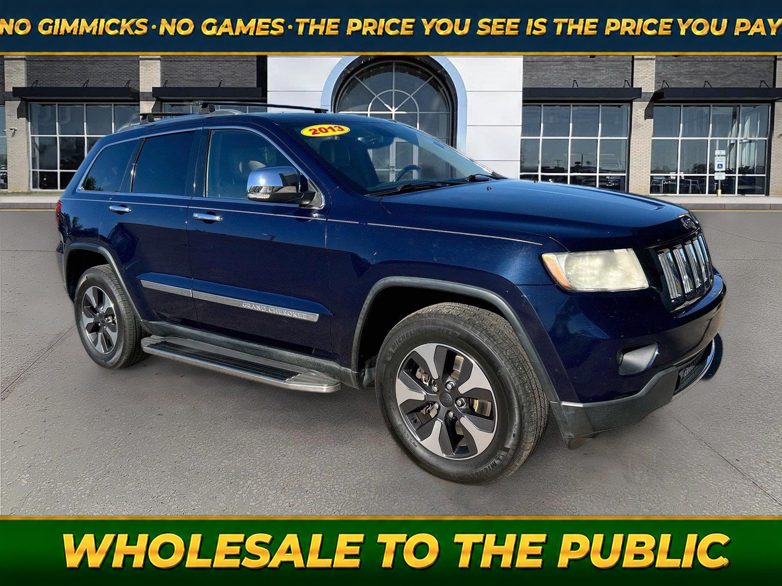 True Blue Pearl 2013 Jeep Grand Cherokee SUV / Crossover Four-Wheel Drive 6-Speed Automatic
