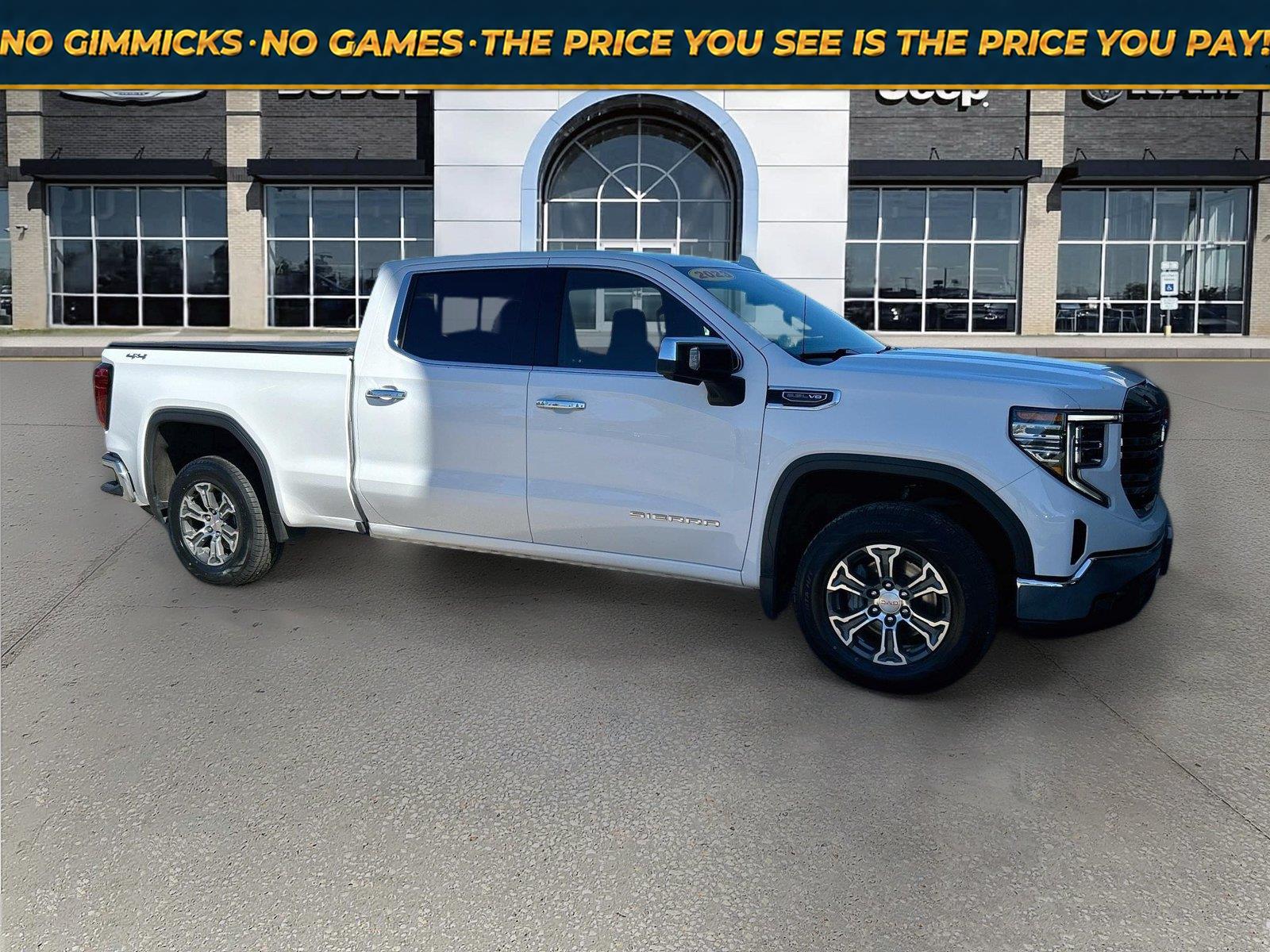 Summit White 2023 GMC Sierra 1500 Pickup Truck Four-Wheel Drive Automatic