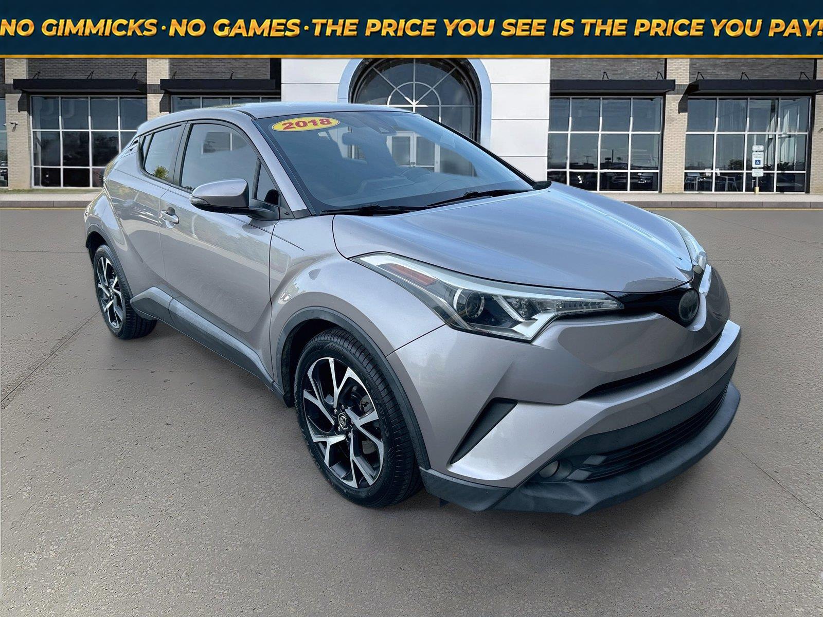 Silver Knockout Metallic 2018 Toyota C-HR SUV / Crossover Front-Wheel Drive Continuously Variable Transmission