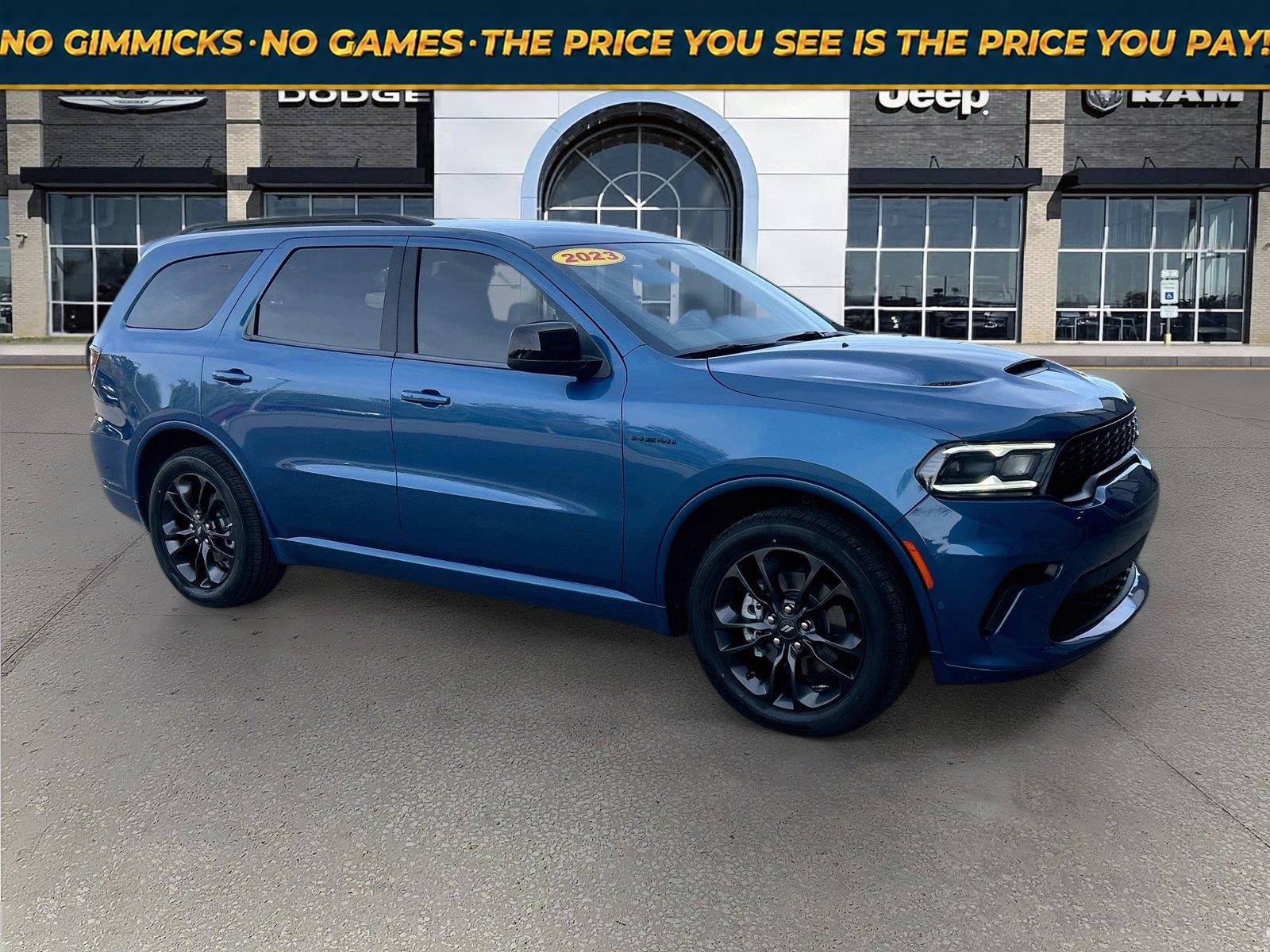 Blue (Frostbite Pearlcoat) 2023 Dodge Durango SUV / Crossover All-Wheel Drive 8-Speed Automatic