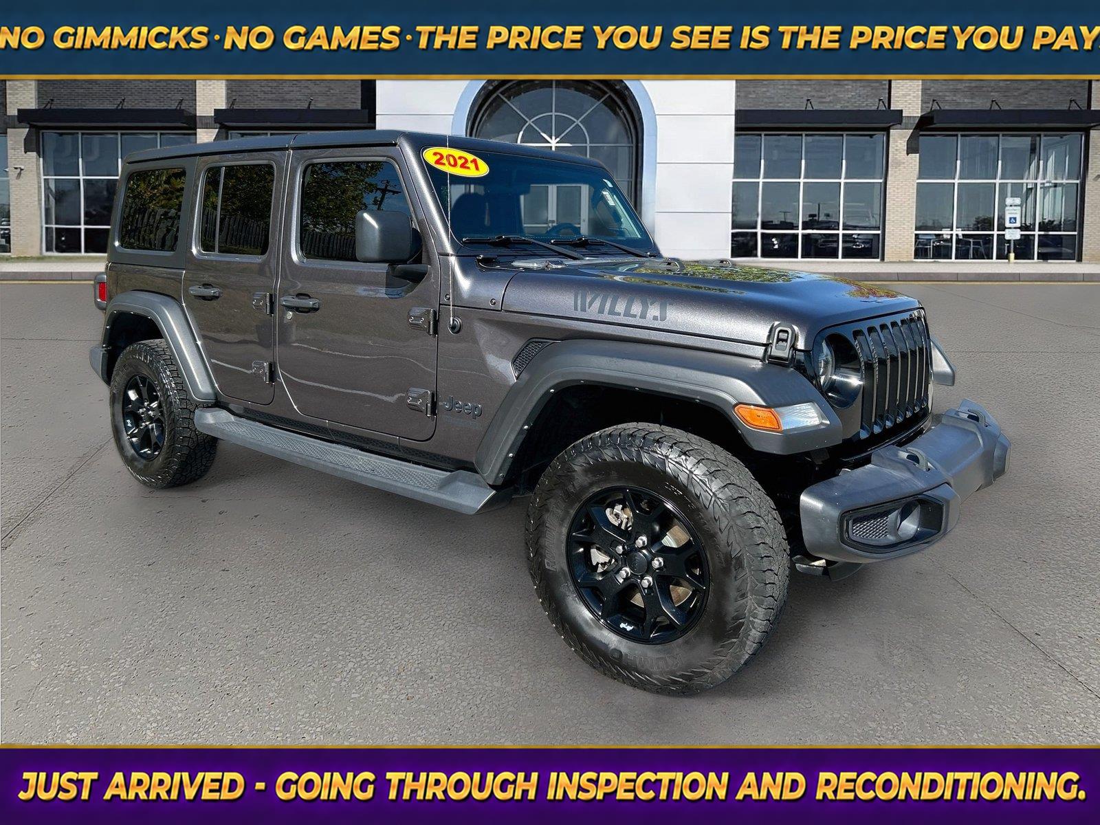 Gray (Granite Crystal Metallic Clearcoat) 2021 Jeep Wrangler SUV / Crossover Four-Wheel Drive 8-Speed Automatic