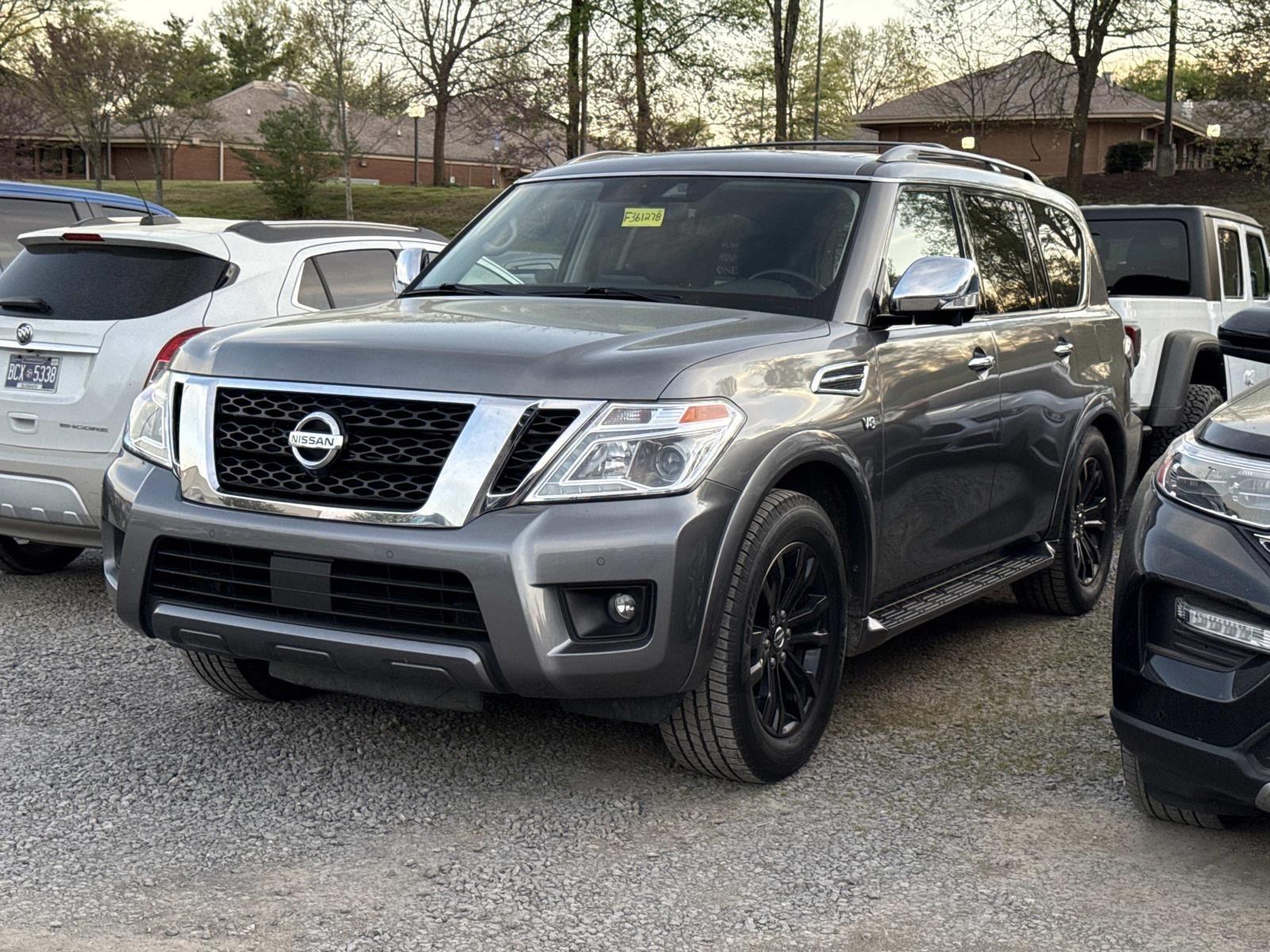 Gray (Gun Metallic) 2020 Nissan Armada Platinum RWD SUV / Crossover 4X2 Automatic