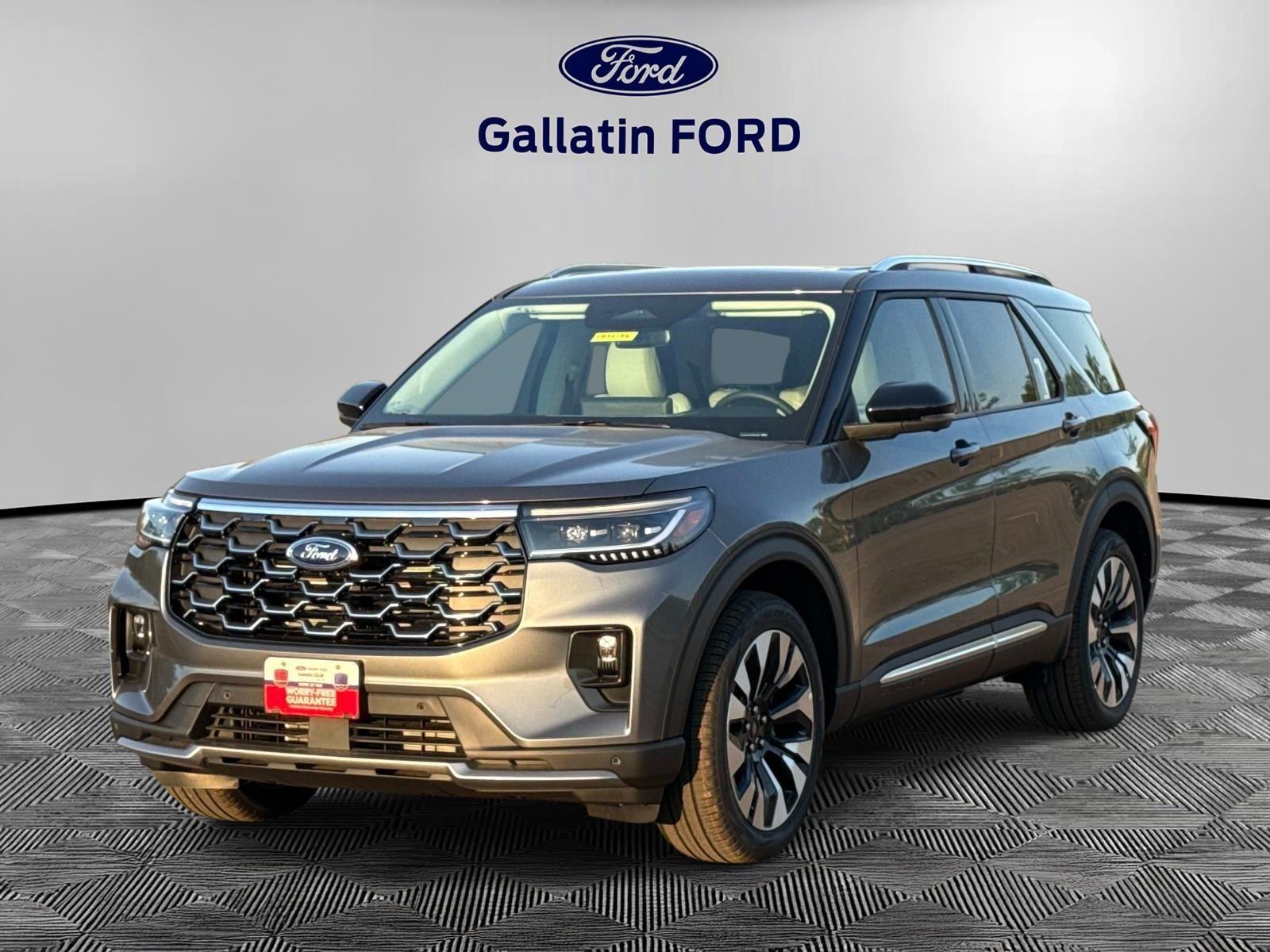 Carbonized Gray Metallic 2026 Ford Explorer Platinum AWD SUV / Crossover All-Wheel Drive Automatic