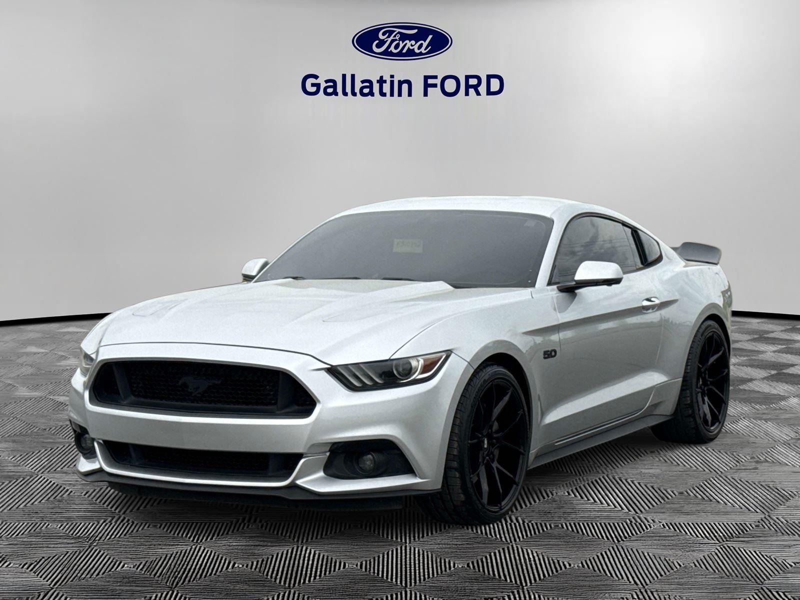 Ingot Silver Metallic 2017 Ford Mustang GT Premium Coupe RWD Coupe Rear-Wheel Drive 6-Speed Manual
