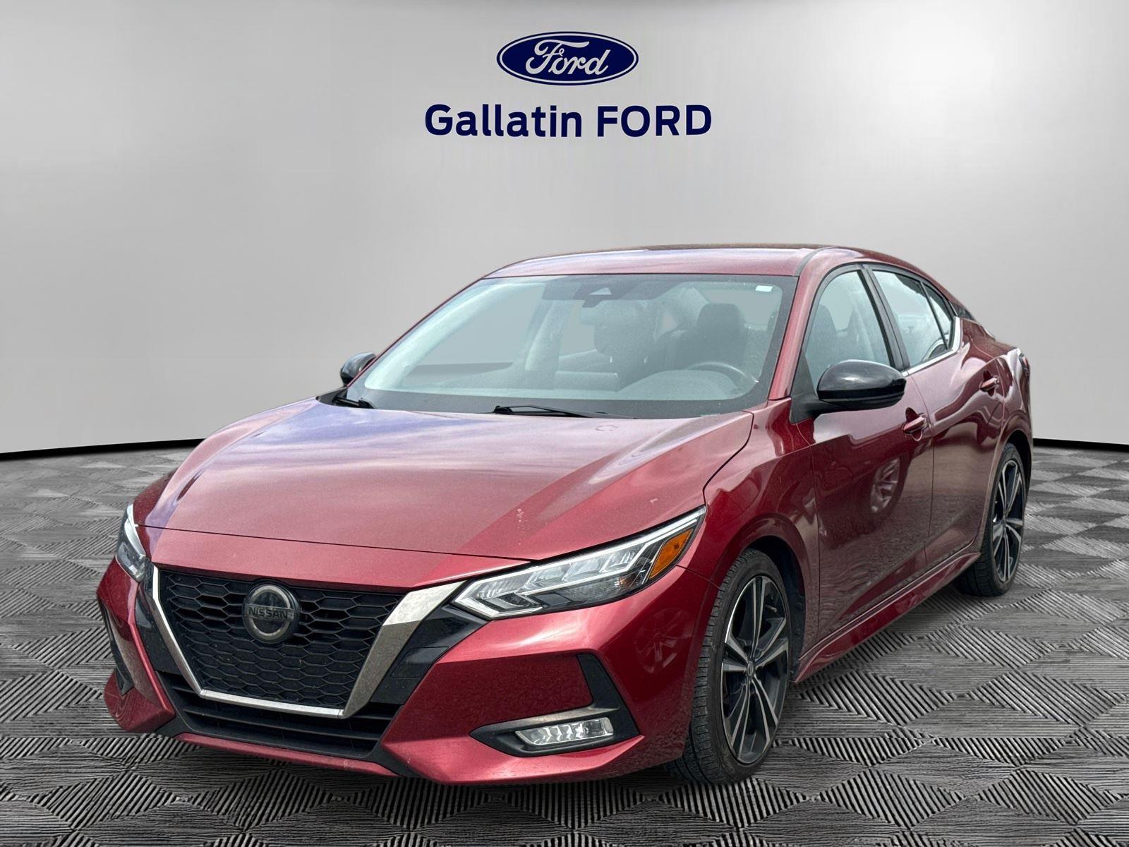 Red (Scarlet Ember Tintcoat) 2021 Nissan Sentra SR FWD Sedan Front-Wheel Drive Continuously Variable Transmission