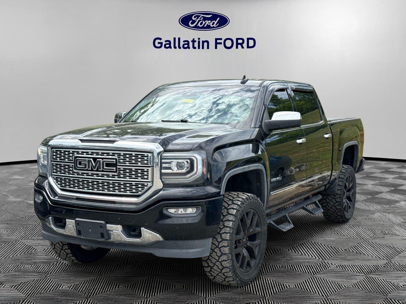 Onyx Black 2018 GMC Sierra 1500 Denali Crew Cab 4WD Pickup Truck Four-Wheel Drive 8-Speed Automatic