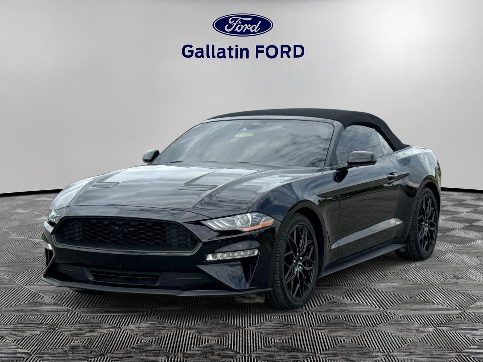Shadow Black 2021 Ford Mustang Convertible Rear-Wheel Drive 6-Speed Manual