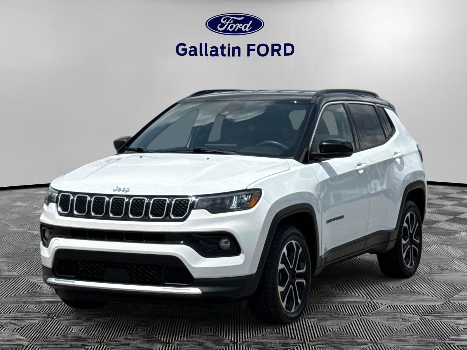 Bright White Clearcoat 2024 Jeep Compass SUV / Crossover Four-Wheel Drive 8-Speed Automatic