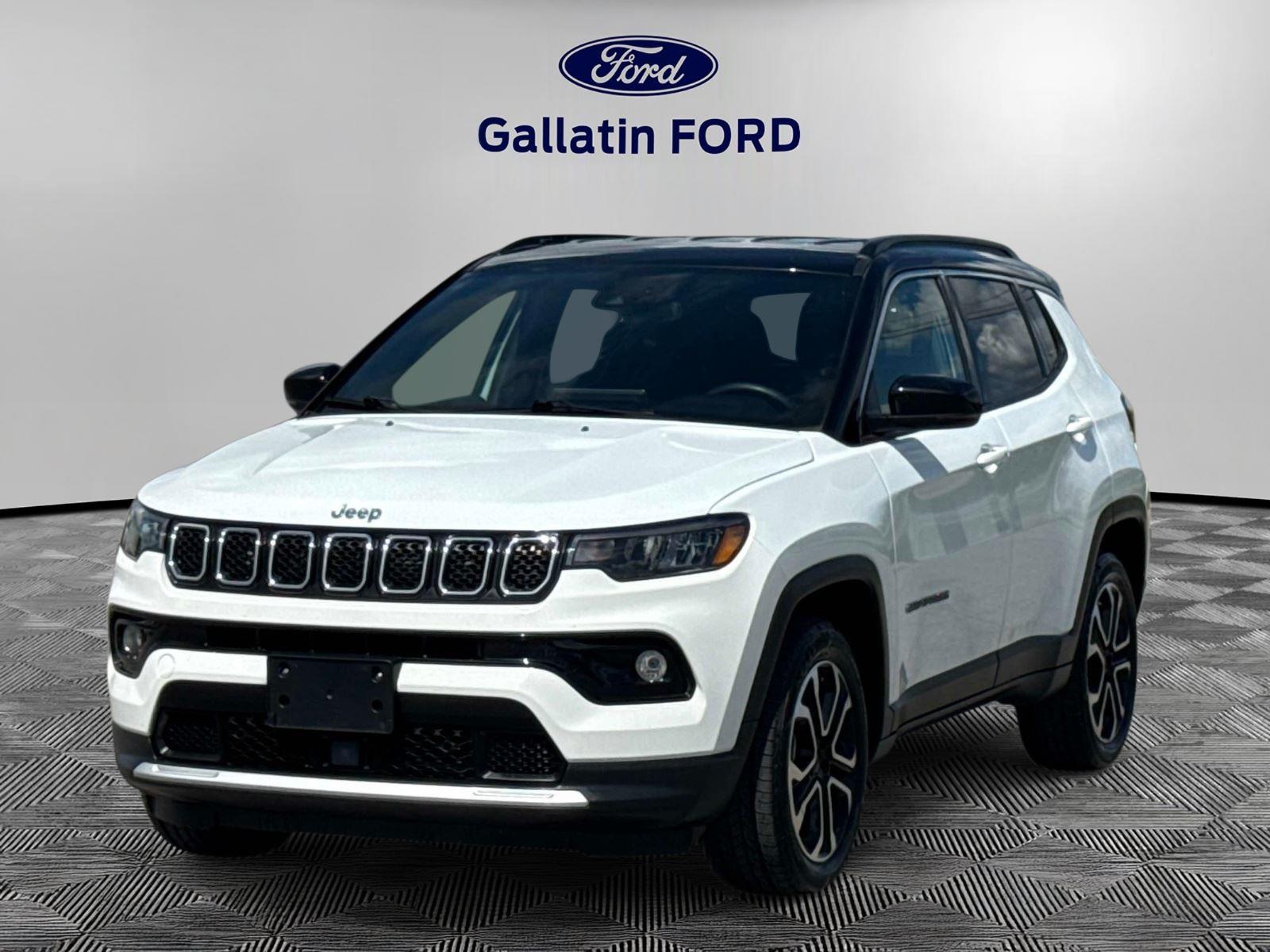 Bright White Clearcoat 2024 Jeep Compass SUV / Crossover Four-Wheel Drive 8-Speed Automatic