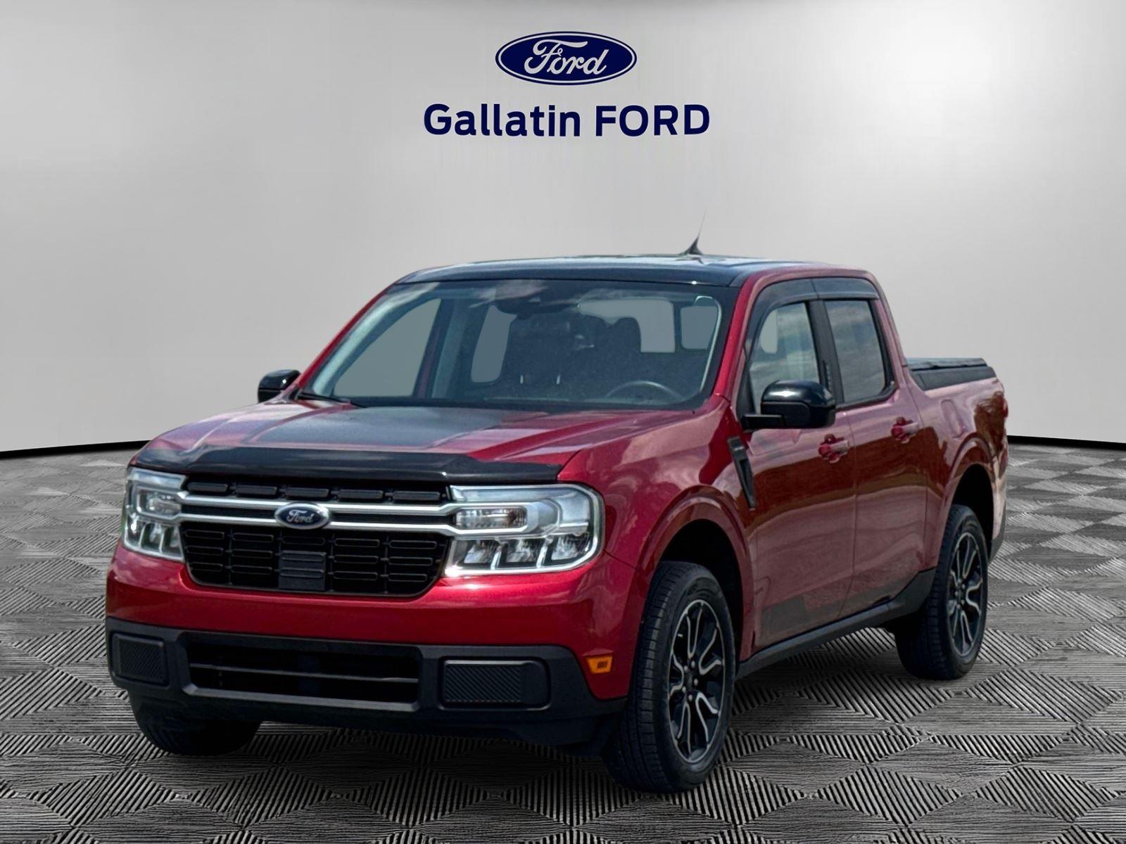 Rapid Red Metallic Tricoat 2022 Ford Maverick Pickup Truck Front-Wheel Drive Continuously Variable Transmission
