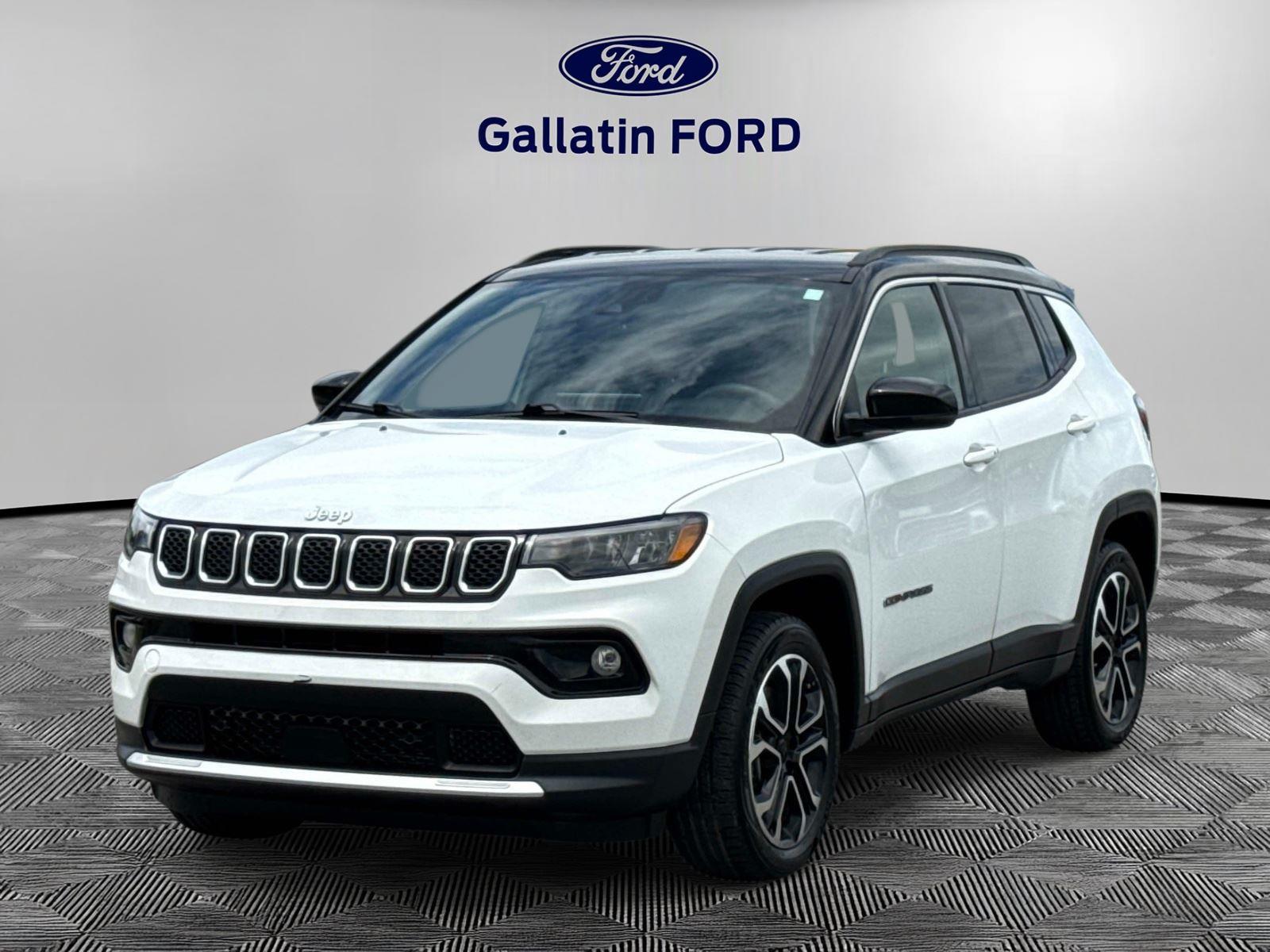 Bright White Clearcoat 2024 Jeep Compass SUV / Crossover Four-Wheel Drive 8-Speed Automatic