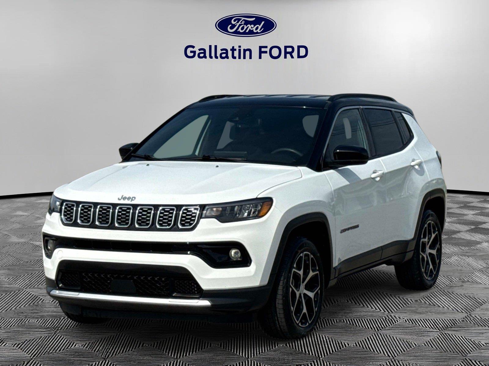 Bright White Clearcoat 2024 Jeep Compass SUV / Crossover Four-Wheel Drive 8-Speed Automatic
