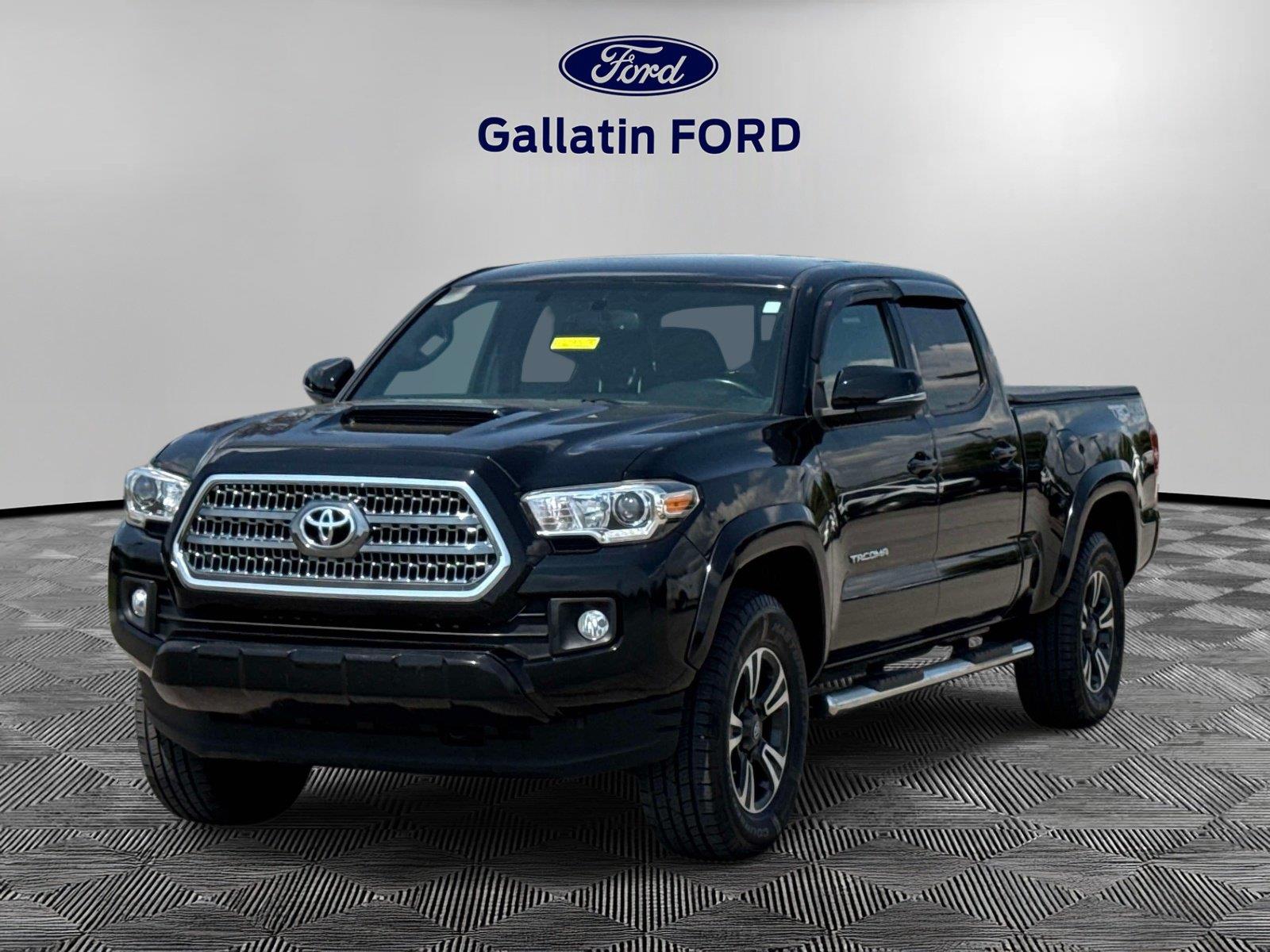 Black 2017 Toyota Tacoma Pickup Truck Four-Wheel Drive 6-Speed Automatic